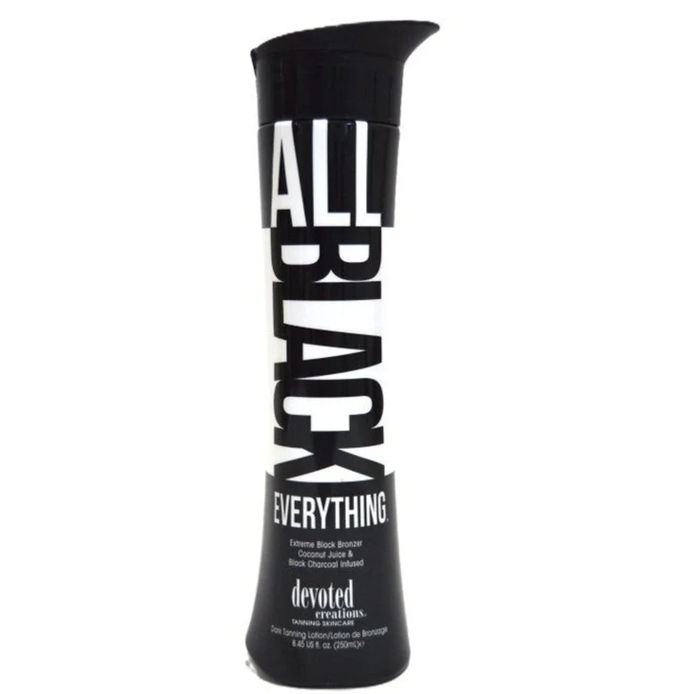 Devoted Creations All Black Everything Extreme Black Bronzer Tanning Lotion 8 oz